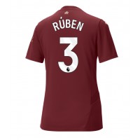 Maglia Calcio Manchester City Ruben Dias #3 Terza Divisa Donna 2024-25 Manica Corta